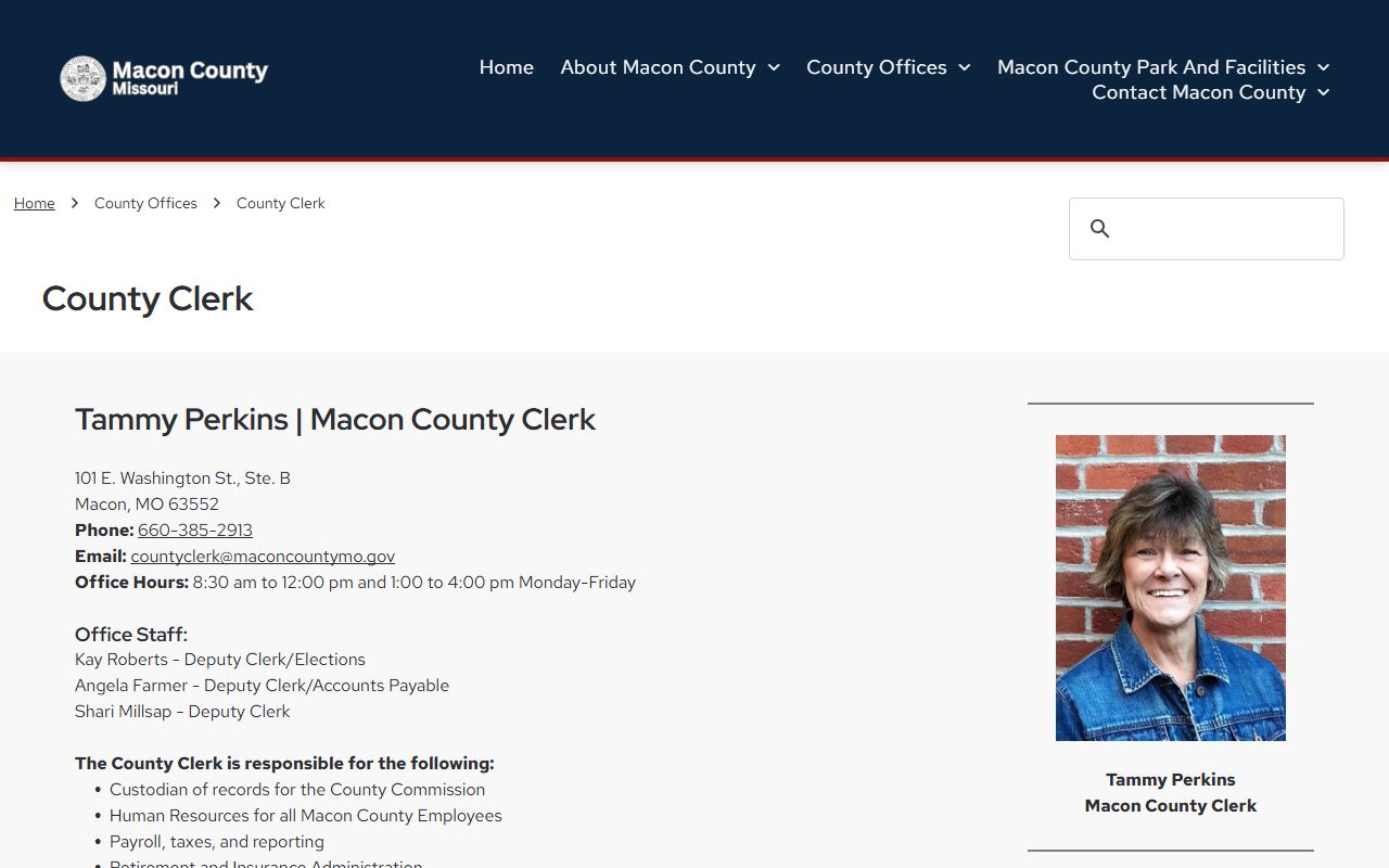 Macon County Circuit Clerk court records page