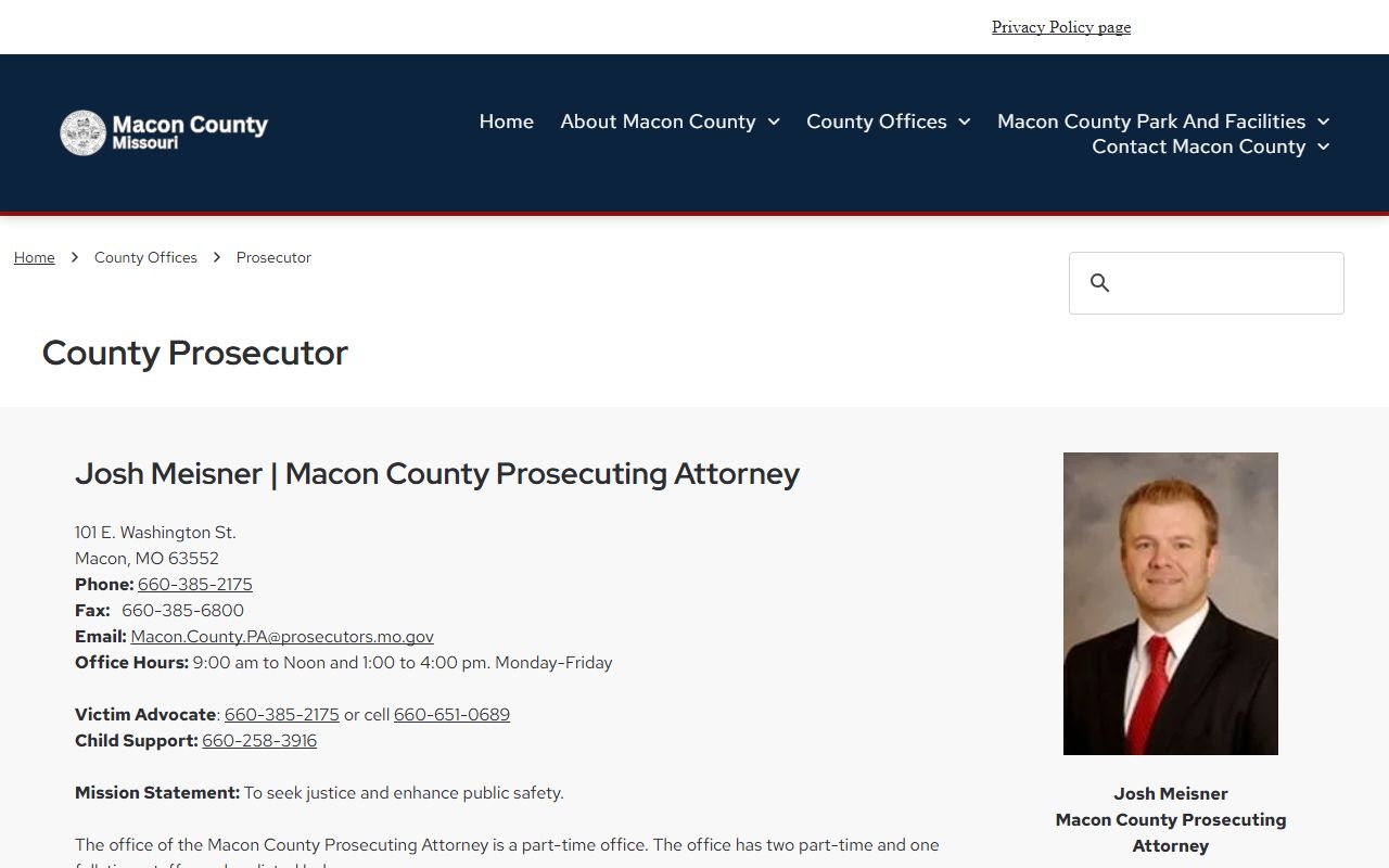 Macon County Prosecuting Attorney official page