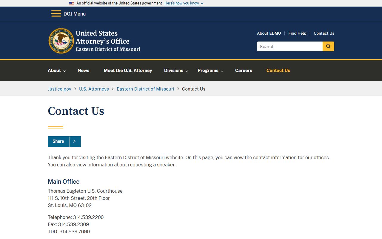 Macon County inmate records U.S. Attorney contact context